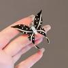 Black Butterfly Brooch Women's High-end High-end Design Pin Anti-light Suit Sweater Versatile Accessories