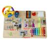 Montessori Child Busy Board DIY Parts latches and Doors Sensory Board Educational Toys for Boys