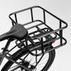 Black Metal Rear Bike Cargo Basket Practical with Quick-Release