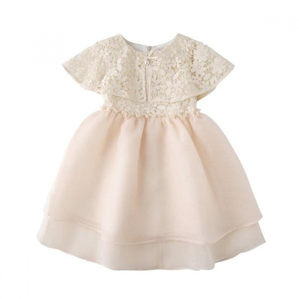 Rougefee Lace Caped Dress 76119 400 01 CREAM/110