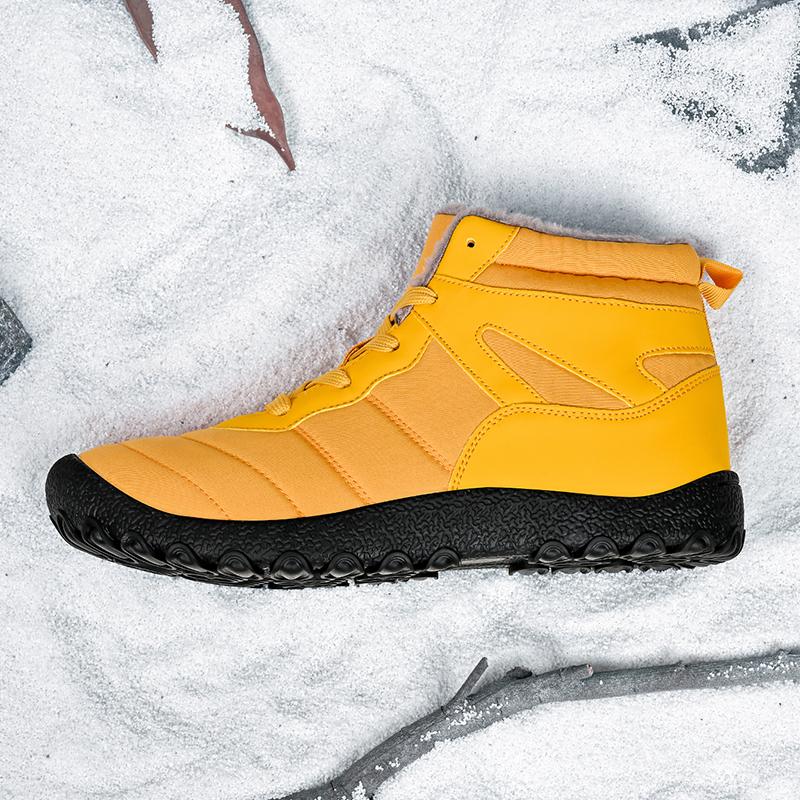 39-48 Zimní pánské outdoorové boty s vysokým svrškem a plusovým sametem, velká velikost, turistické boty plus teplá turistická obuv s kožešinou