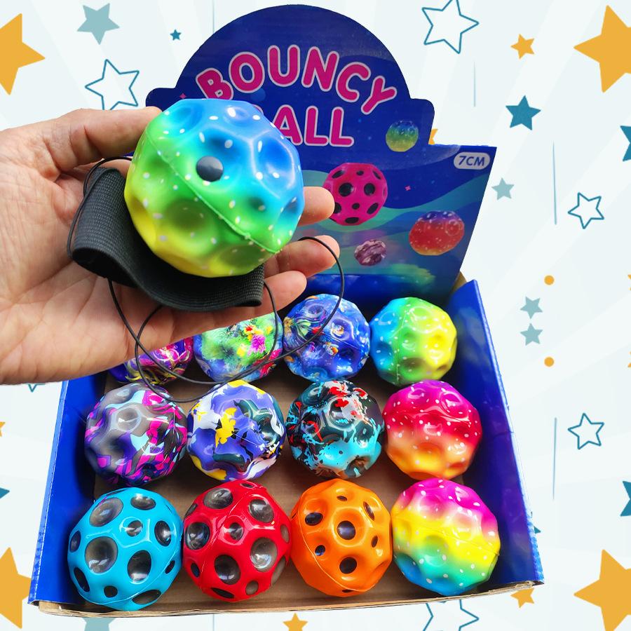 Ocean Elastic Ball High Elastic Decompression Toy Hole Ball Bare Ball Toy Children's Outdoor Exercise