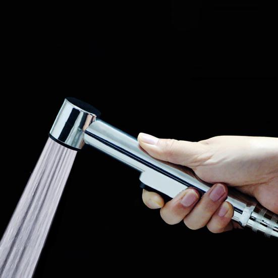 Bathroom Toilet Handheld Chrome ABS Bidet Sprayer Cleaning Shower Head Nozzle