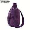 Women's Casual Nylon Crossbody Bag - Water-Resistant, Adjustable Strap, Zip Closure, Foldable Design In Mixed Colors