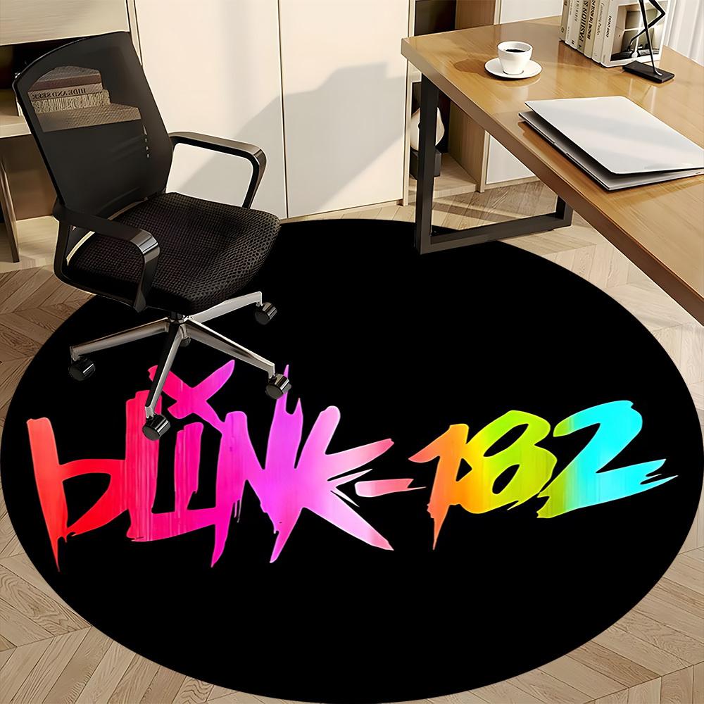 1 Stück Blink-182, Band LogoStuhlmatte für Büro, Rutschfest, Weiche und Langlebige Büromatte für Innendekoration, Perfekt für Büro yy250925139