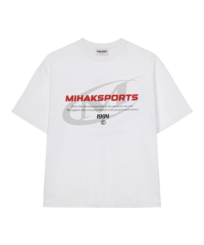 Mihag Performance Stamp Oversized T-Shirt (White)