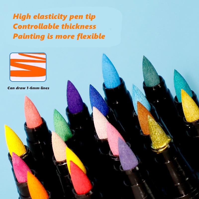 Set markere acrilice moale guașă colorată Gou Xianbi DIY gooka model ceramică stilou graffiti