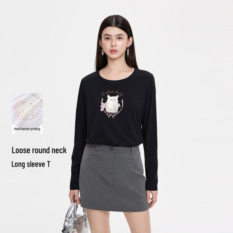 FivePlus Women s Animal Print Long Sleeve T-Shirt L