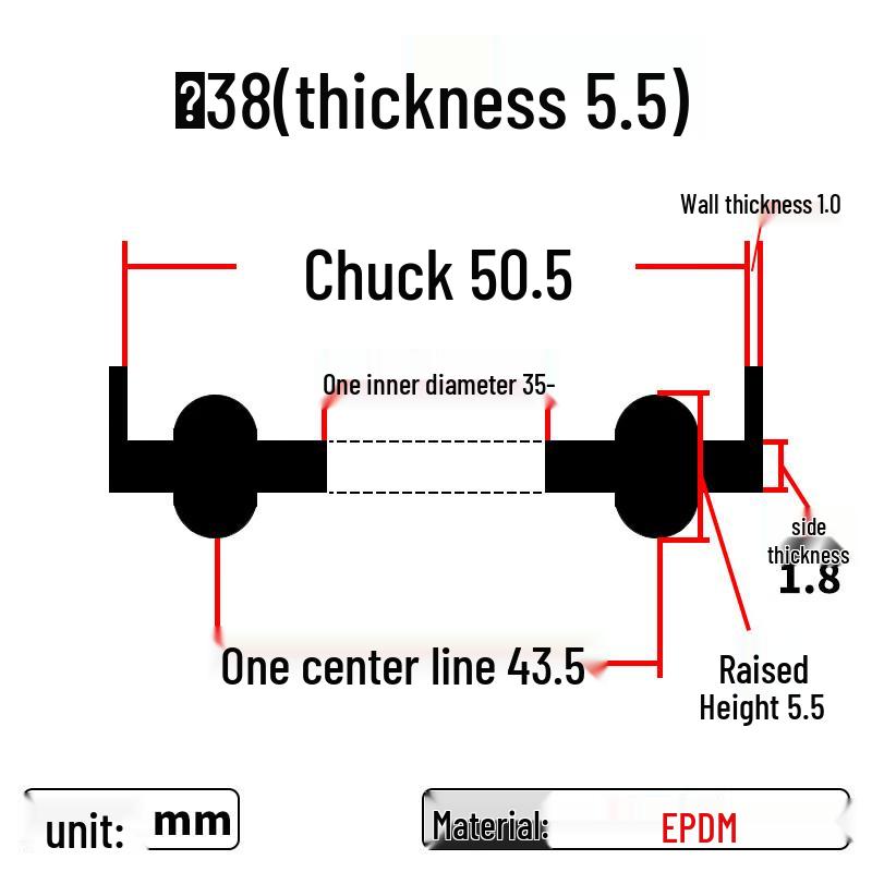 Sanitary Grade EPDM Quick-Connect Flange Clamp Gasket
