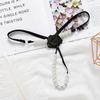 Kvinner Undertøy Flower Faux Pearls Thongs Sexy G String Transparent Truser
