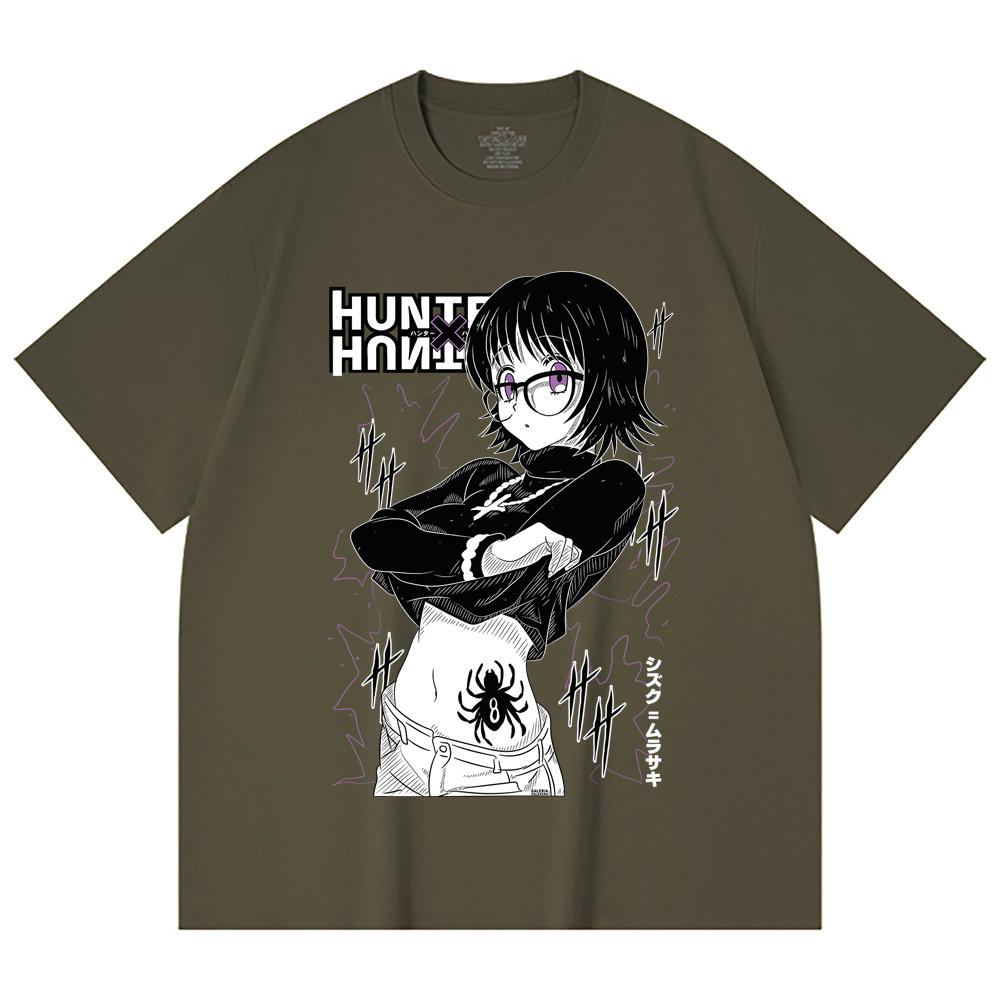 230 Gsm 100% Cotton HXH V9 Shizuku Print Unisex Heavy Cotton T Shirt