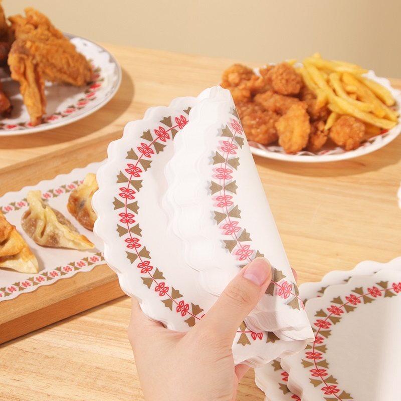 Yuzhuxun Kitchen Silicone Oil-Absorbing Lace Paper Doilies