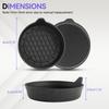 2pcs Car Cup Coaster Universal Non-Slip Insert Water Cup Holders Pads Mat Interior Accessories For Perfectly For Most Cups Black