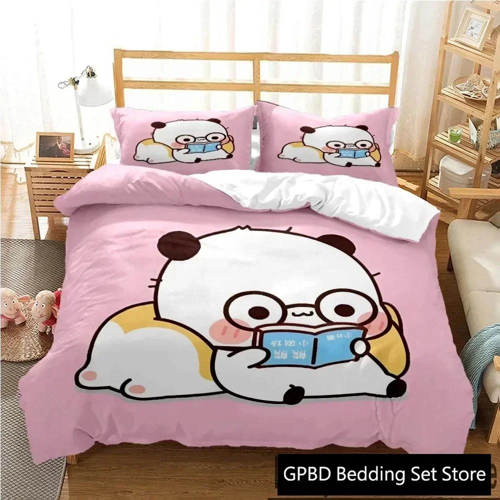 

Comforter 3D Print Bubu Dudu Cartoon Bear Panda Comfortable Bedding Set Children Bedroom Decoration Home Textile Comforter (quilt)-EU Single(135*200cm)3pcs