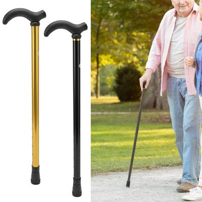 Adjustable Walking  with Rubber Tip Ergonomic Aluminum Alloy Walking Stick  for Seniors Elde