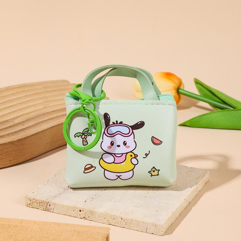 2025 Cute Cartoon Coin Purse Wallet - Small Leather Zipper Pouch for Students, Men & Women