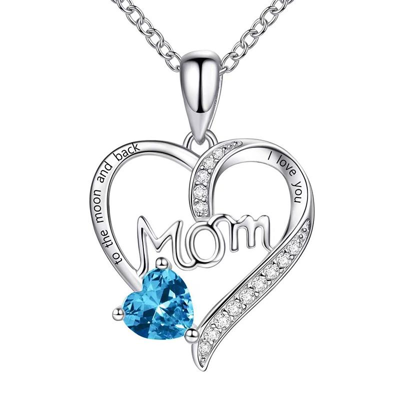 

Luxury Preserved Flower Gift Box With Purple Rose & Mom I Love You Heart Pendant Necklace - Elegant Mother S Day Anniversary A2
