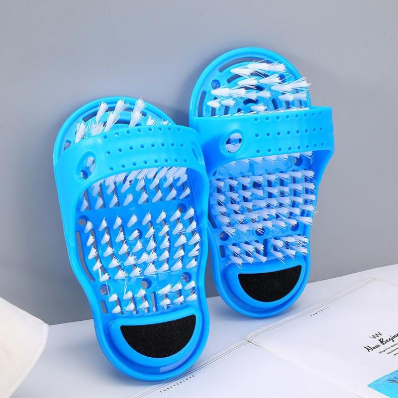 1PCS Shower Foot Scrubber Massager Cleaner  Spa Exfoliating Washer Wash Foot Repair Slippers Bathroom Foot Brushes Remove Dead Skin