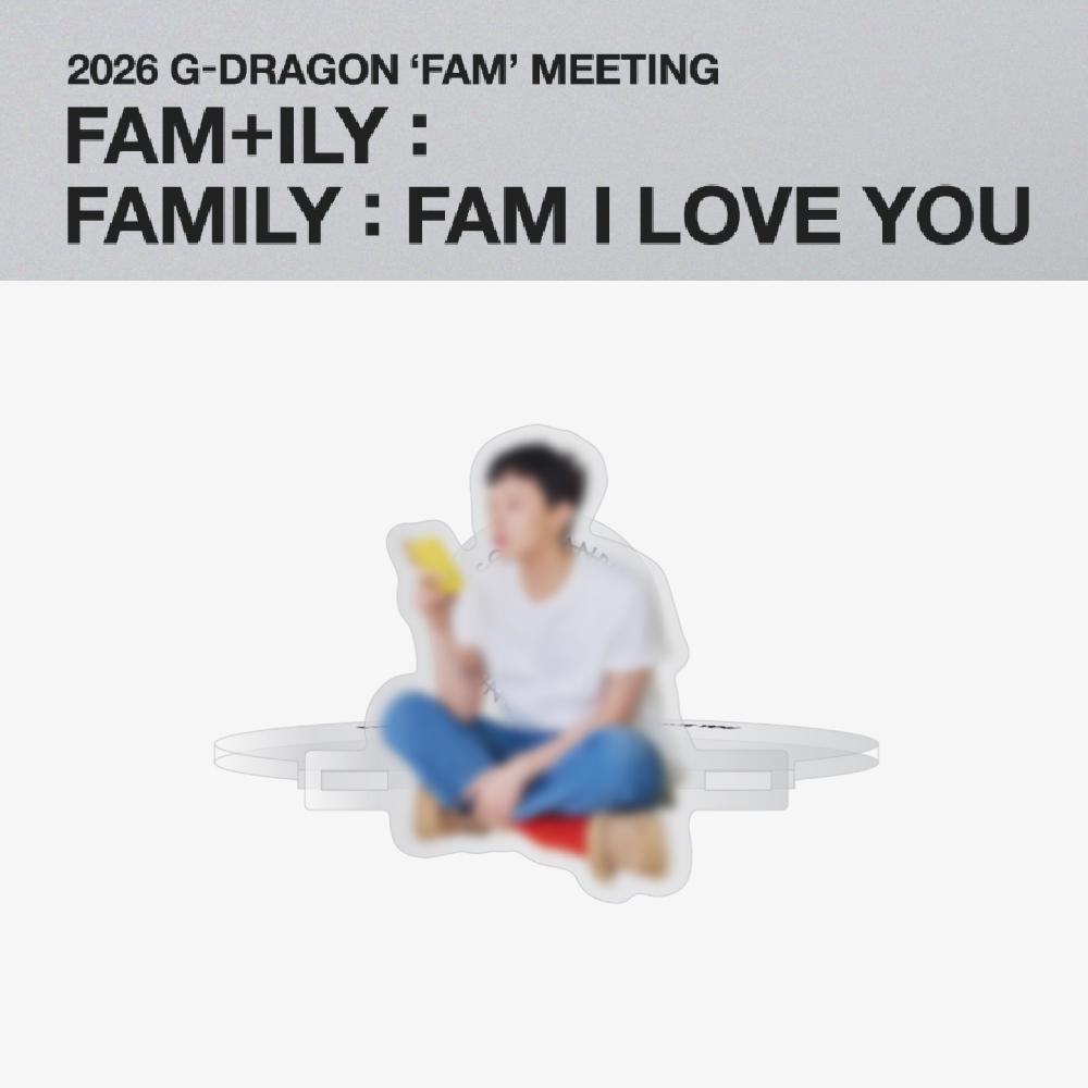 Pre-order 2026 G-DRAGON FAM+ILY : FAMILY : FAM I LOVE YOU Acrylic Stopper