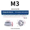 304 Stainless Steel Hex Flange Nut with Anti-Slip Washer, M3-M16