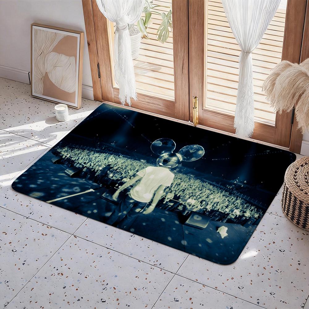 Singer D Deadmau5 Floor Mat Eco  Flannel Doormat Non Slip Odorless Indoor Floor Rug Soft Short Plush Home Mat