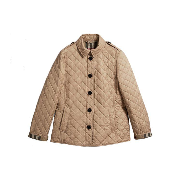 Burberry Jackets Women's Khaki Lapel Moderate Other 80213621
