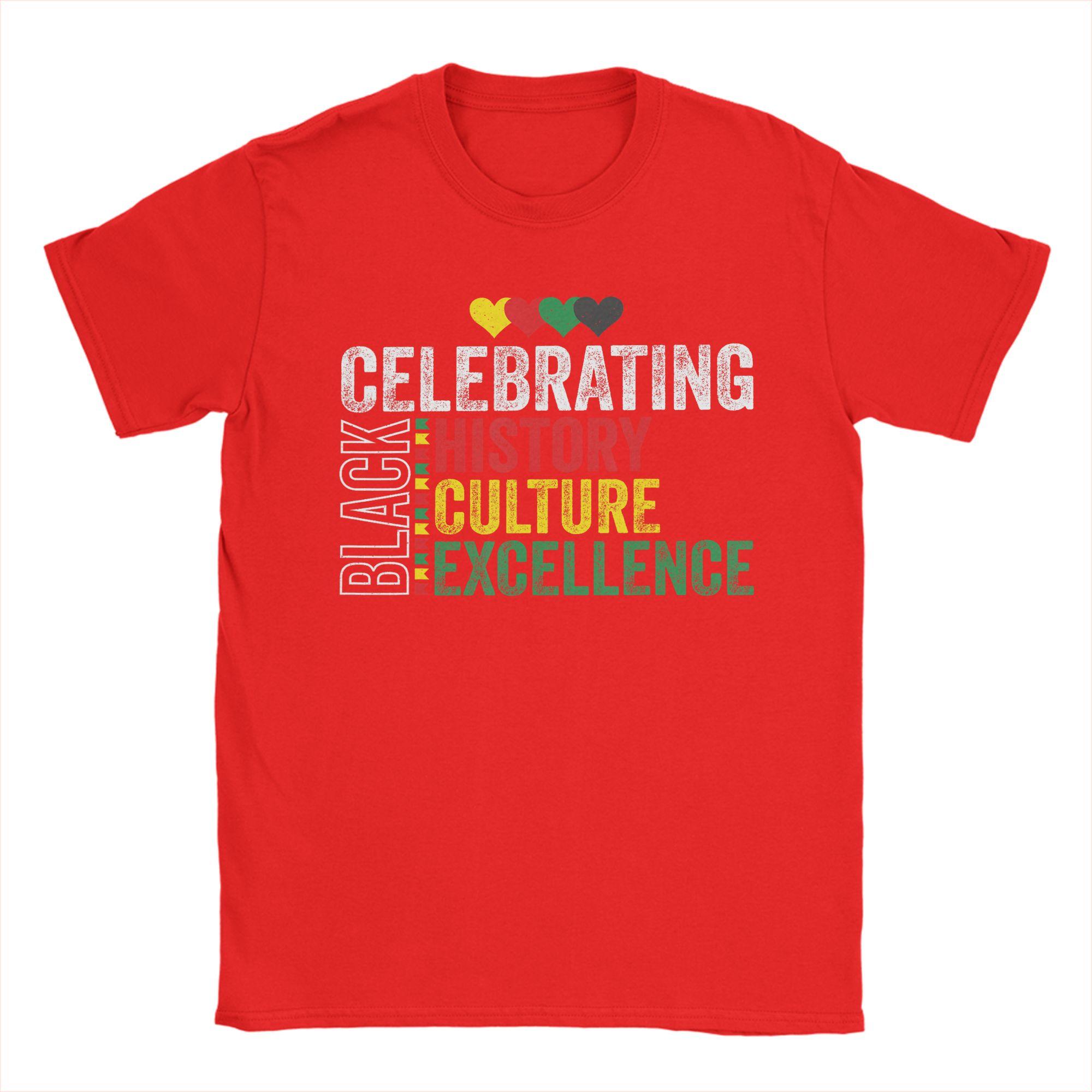 

Celebrating Black History Month Afro African TShirt Summer Trendy Cool TShirts Couple 100 Cotton Short Sleeve Vintage Tops S