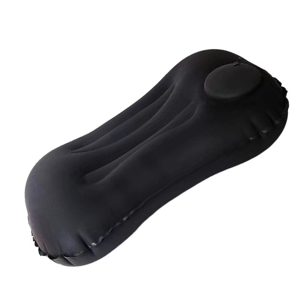 Inflatable Pillow Camping Travel Pillows Flocked Fabric Ultralight Press Automatic Inflation for