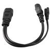 IEC320 C14 Male to C13 C7 Female Power Cord Water Proof IEC320 Power Cable for Projectors 100‑250V 32cm