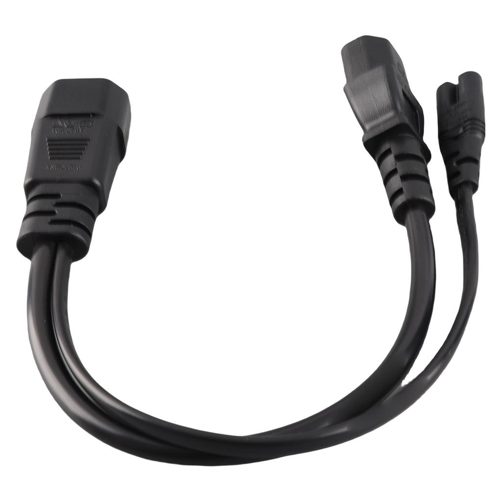 IEC320 C14 Male to C13 C7 Female Power Cord Water Proof IEC320 Power Cable for Projectors 100‑250V 32cm