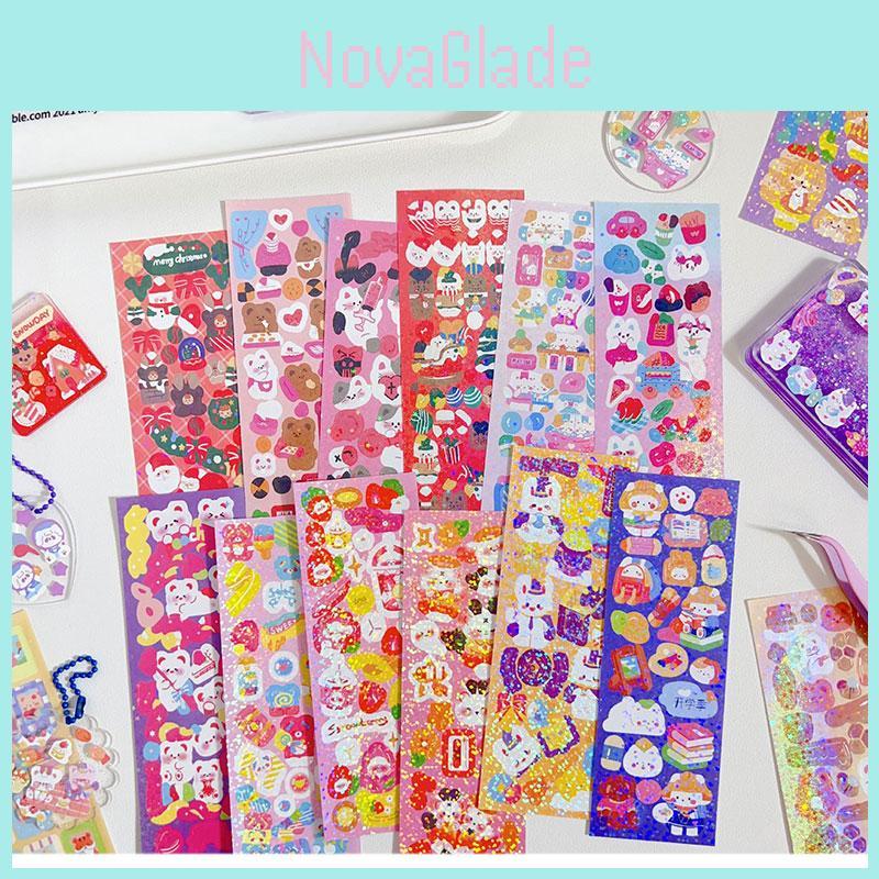 Adesivos de Estrelas a Laser DIY Fofos e Coloridos para Papelaria e Decoração Atacado