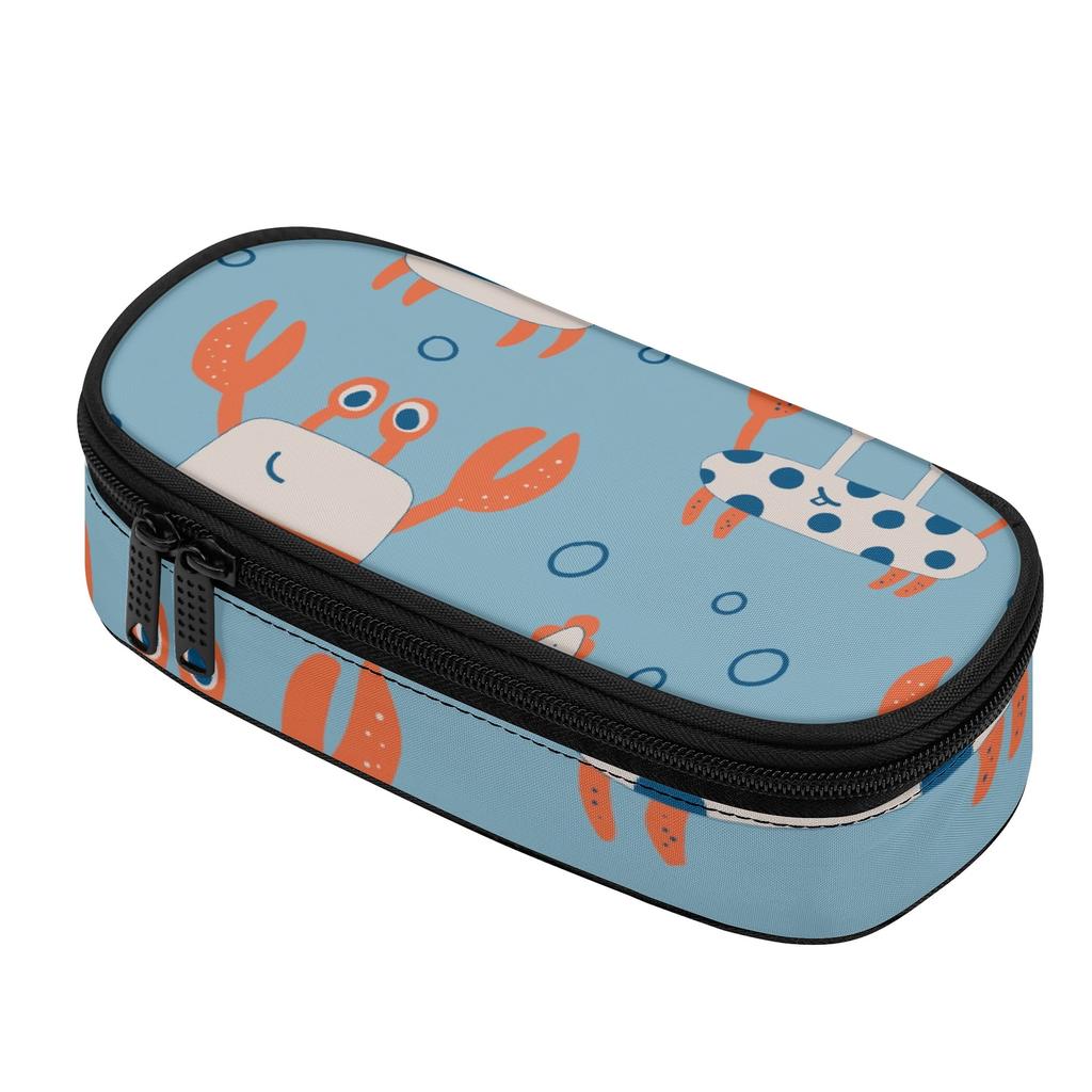 Pen Case Roomy Interior 300D Polyester Smooth Zipper with Mesh Pocket Removable Divider and Pen Slots for Everyday Study