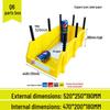 Angled Entry Heavy-Duty Plastic Storage and Organizer Box for Components and Hardware