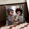 Cartoon ABoondocks Retro Cushion Cover Reversible Soft Durable Pillow Cover Home  Car MultiScene Use for Daily Comfort