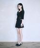 Leijeumiya Lily Chiffon Mini Skirt [Black]