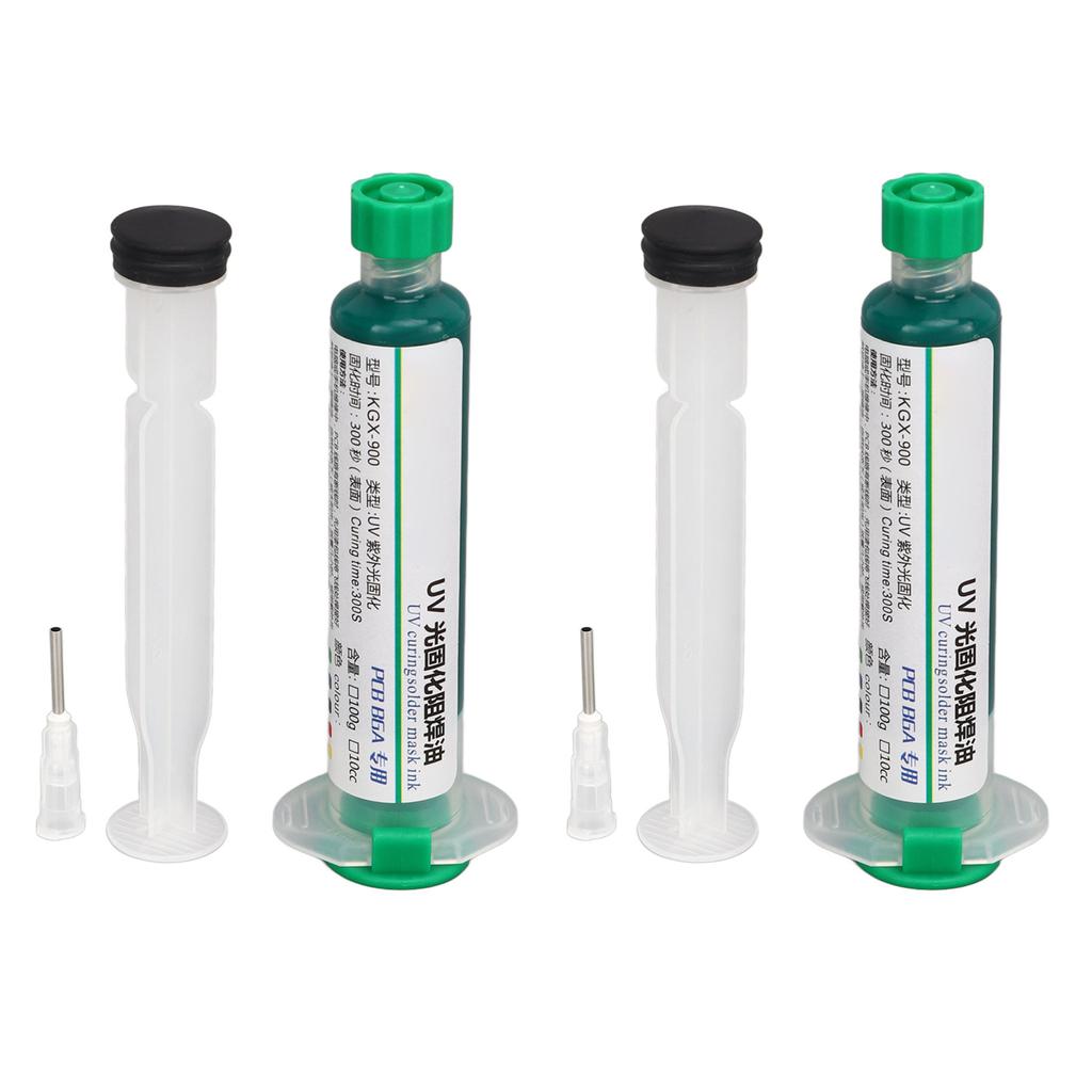 2 Pcs Solder Mask Ink PCB BGA Insulation Protection UV Curing Solder Resist Ink for Computer Mobile