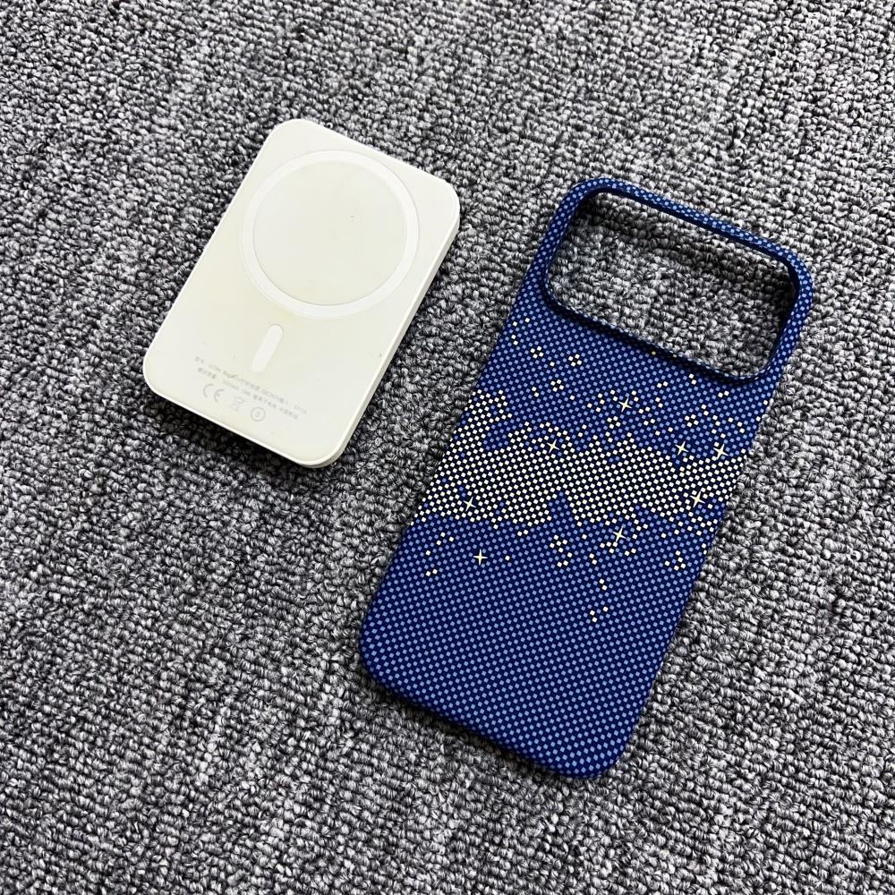 Ultra Slim Rugged Carbon Fibre Magnetic Case For iPhone 17 Air 16 15 14 13 12 Pro Max Plus Frameless Thin for Magsafe PC Cover