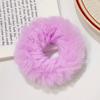 2pcs New Colorful Fluffy Hair Band for Women Girls Ponytail Holder Hair Tie Plush Scrunchie Rubber Band Fashion Hair Accessories