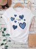 Women's Oversized T-shirt Tee Korean Fashion Coffee Cup Print Graphic Female Clothes Valentine's Day Tops Lover T Shirts