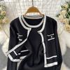 Autumn Winter Women Casual Knitted Sweater Two Piece Set Single Breasted Cardigans Top and Mini Short Slim Bodycon Dresses Suit