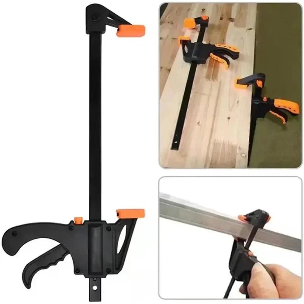 1Pcs Fixed Clamp Quick Clamp Carpenter Ratchet Release DIY Hand Tools Stick Small Parts Quick Extrusion Tool 4/6/8/10 Inch