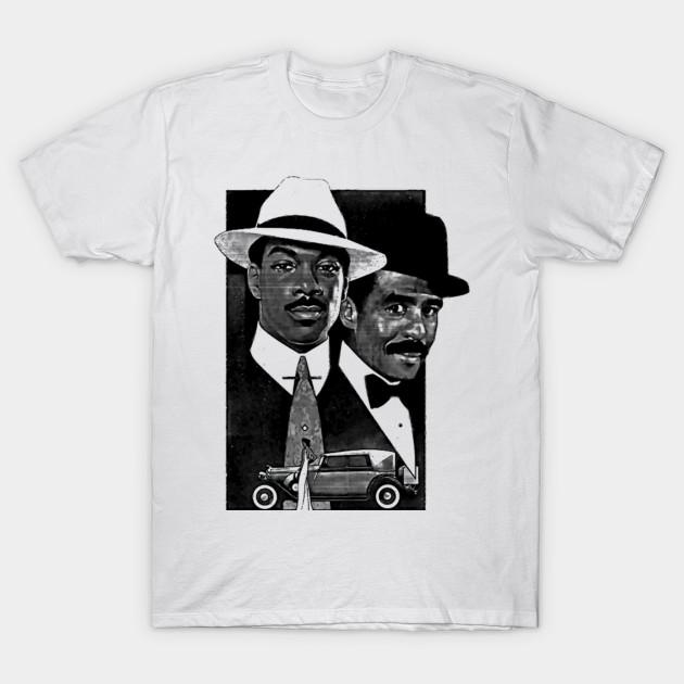 Men Black Print T-shirt Harlem Nights Vintage Movie Poster No-Cut Transfer Paper Print Cotton Tshirt M белый