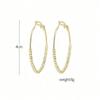 Shiny Hoop Earrings For Women Oorbellen Geometric Circle Earrings Female Fashion Jewelry Boucles D'oreill