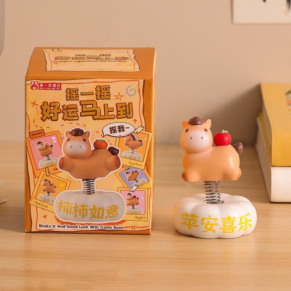 Chinese Style Chinese New Year Decoration Multicolor Zodiac Horse Ornaments  Office Desk Ornament