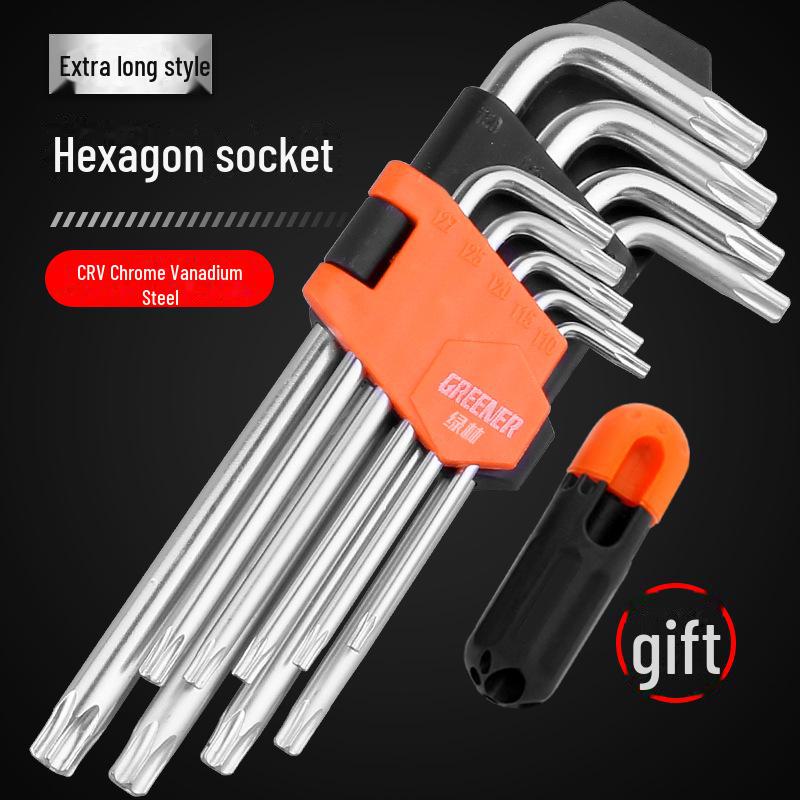 Green Forest Universal 6-Sided Hex Wrench and Screwdriver Set