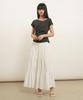 GENERALIDEA Drape Shirred Jersey Blouse [Charcoal] / Gf2Lts527