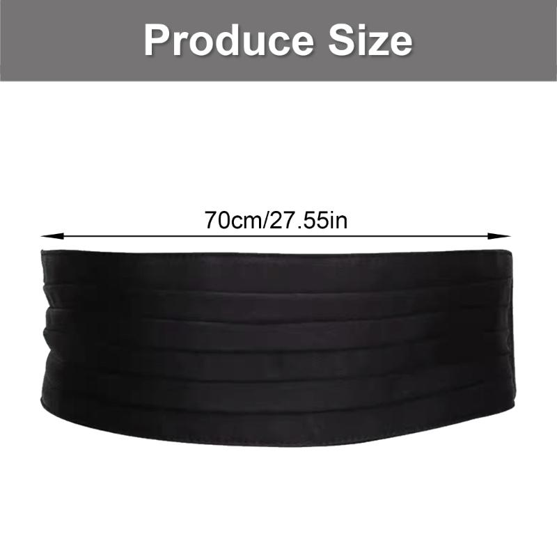 Corset Elastic Elegant cu Lanț Lat pentru Rochie Talie Elastică Trendy Lanț Talie Sub Bust Curea Lată