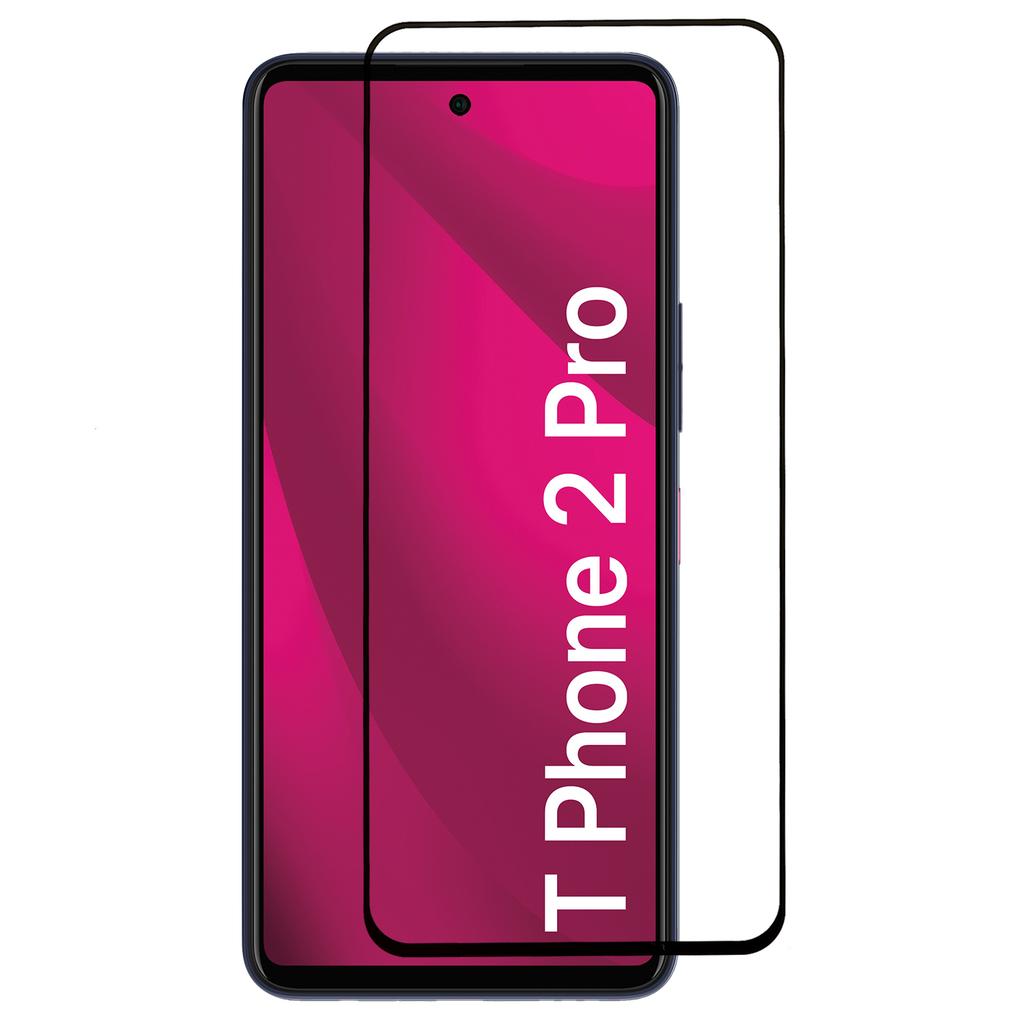 Pro T-Mobile T Phone 2 Pro Ochranná fólie na displej 2,5D Black Edge High Aluminium-Silicon Glass Film