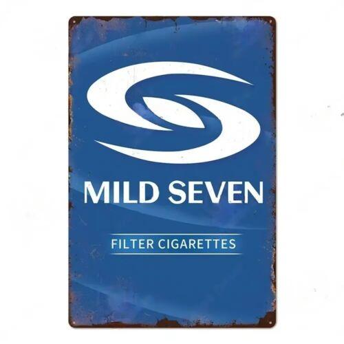 

Mild Seven Metal Tin Sign Retro Cigarette Decor Man Cave Wall Art aluminum 20x30cm