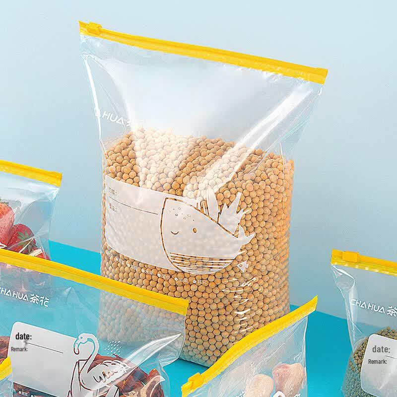 

CHAHUA Extra Large Food Grade Double Zipper Seal Storage Bags, 30 Count